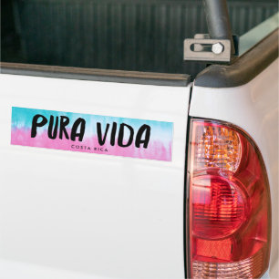 Pura Vida Tie Dye Costa Rica Bumper Bumpersticker