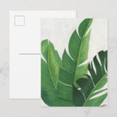 Pura Vida - Tropische bladeren Briefkaart (Voorkant / Achterkant)