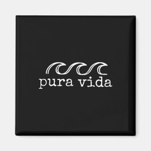 Pura Vida Wave Surfen Costa Rica Souvenir Magneet