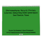 Puratory Creek Green Space Calender Kalender (Achterkant)