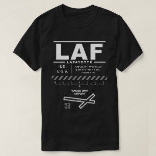 Purdue Univ. Luchthaven LAF T-shirt