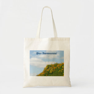 Pure Awesomeness! boodschappentas Blue Sky Papaver Tote Bag