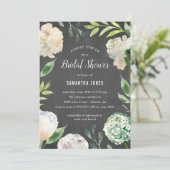 Pure Beauty Chalkboard Shower Party Invitation (Debout devant)