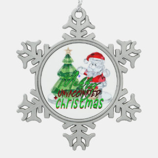 Pure Bloed Kerstmis Ornitie Tin Sneeuwvlok Ornament