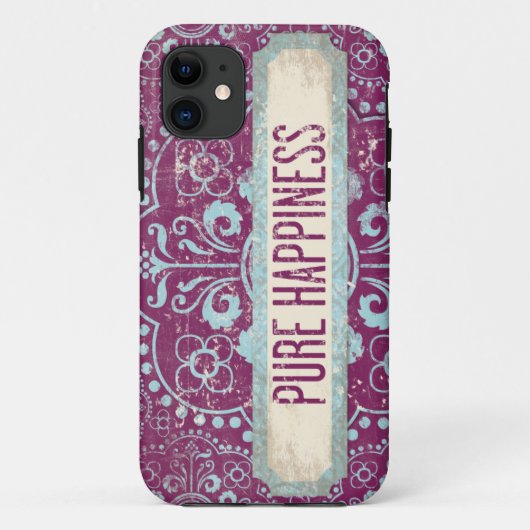Pure Bonheur Purple Blue iPhone 5/5S Coque (Dos)