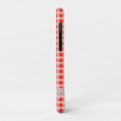 pure boog op rode en witte gingham Case-Mate iPhone case (Achterkant/links)