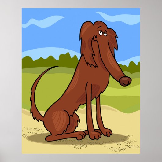 Pure Bred Irish Setter Dog Poster (Voorkant)