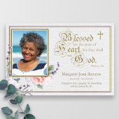 Pure Carte de remerciements funéraire du coeur