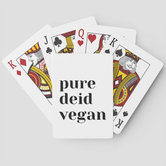 Pure Deid Vegan Speelkaarten (Achterkant)