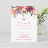 Pure Elegance Girls First Communion Invitation (Debout devant)