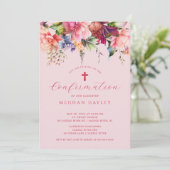 Pure Elegance Girls First Confirmation Invitation (Debout devant)