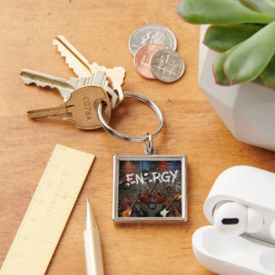 Pure Energy: Rock 'n' Roll Elektrische Gitaar Sleutelhanger
