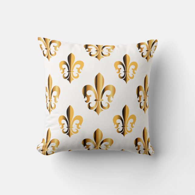 Pure Gold Fleur de Lis Kussen (Voorkant)