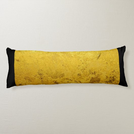 PURE GOLD LEAF Patroon + jouw tekst / foto Lichaamskussen (Achterkant)