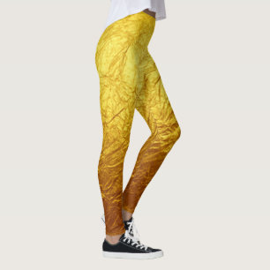 PURE GOLD PAPER Patroon + jouw tekst / foto Leggings