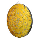 PURE GOLD-patroon / goudblad Dartbord (Voorkant Rechts)