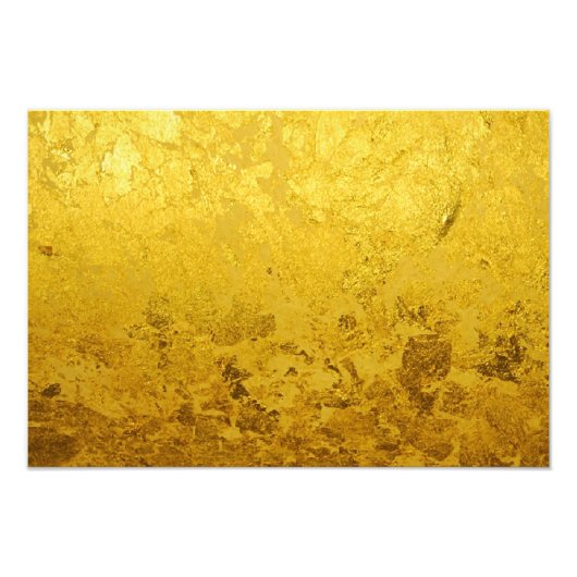 PURE GOLD-patroon / goudblad Foto Afdruk (Voorkant)
