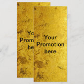 PURE GOLD-patroon / goudblad + jouw tekst (Voorkant / Achterkant)