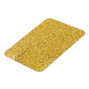 PURE GOLD Splatter Patroon + jouw tekst / foto Magneet