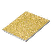 PURE GOLD Splatter Patroon + jouw tekst Notitieblok (Gedraaid)