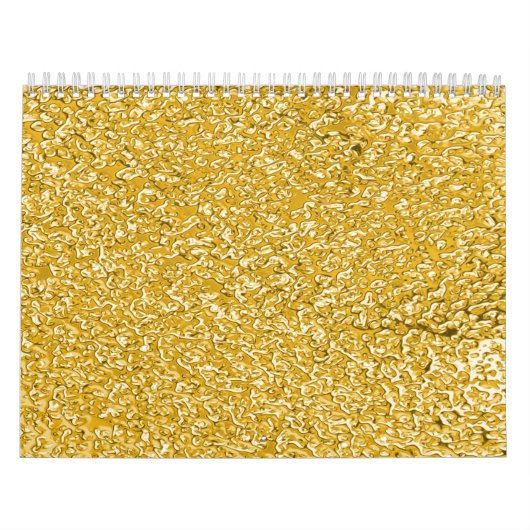 PURE GOLD Splatter Pattern Aangepast afgedrukt kal Kalender (Hoes)