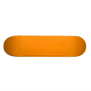 Pure heldere Oranje Gepersonaliseerd Sjabloon leeg Skateboard