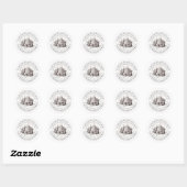 Pure Honey and Beeswax Lip Balm  Skep Ronde Sticker (Vel)