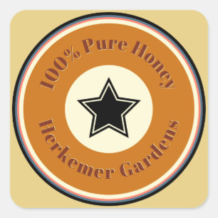 Pure Honey Golden Amber Label