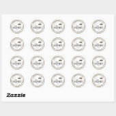 Pure Honey Realistic Bee met Honeycomb Pattern Ronde Sticker (Vel)