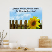 Pure in het hart poster (Keuken)