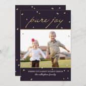 Pure Joy Carte photo (Devant / Derrière)