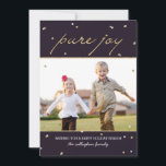 Pure Joy Carte photo<br><div class="desc">Célébrez la saison avec cette carte de vacances moderne et élégante de Berry Berry Sweet. Visitez WWW.BERRYBERRYSWEET.COM pour plus de détails sur nos collections de vacances.</div>