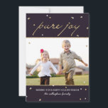 Pure Joy Carte photo<br><div class="desc">Célébrez la saison avec cette carte de vacances moderne et élégante de Berry Berry Sweet. Visitez WWW.BERRYBERRYSWEET.COM pour plus de détails sur nos collections de vacances.</div>