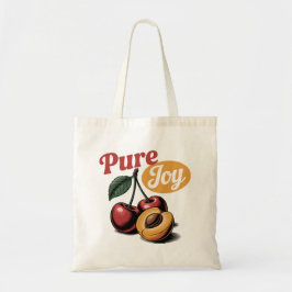 Pure Joy Kersen Abrikoos Retro Christelijk T-shirt Tote Bag