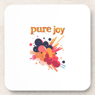 "Pure Joy, pure you.” Positive Vibes Street Wear  Bier Onderzetter