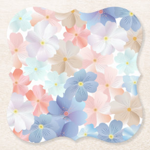 Pure liefde als een bloem kartonnen onderzetters