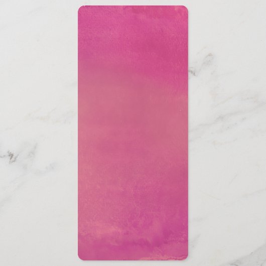 Pure Liefde Waterverf Trouwmenu / Roos Menu (Achterkant)