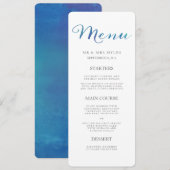 Pure Loss Mariage Menu / Ocean Blue (Devant / Derrière)