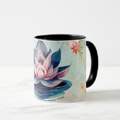 Pure Lotus Harmony – Zachte Bloemengeur Mok (Voorkant rechts)