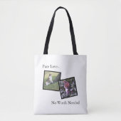 Pure Love Pet Lover Custom Tote Bag (Devant)