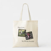 Pure Love Pet Lover Custom Tote Bag (Dos)