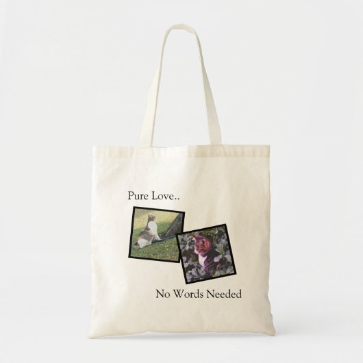 Pure Love Pet Lover Custom Tote Bag (Devant)
