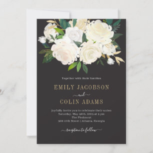 Pure Love Waterverf Floral Wedding Invitation PLC Bedankkaart