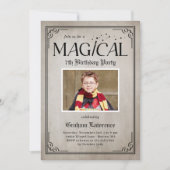 Pure Magie Anniversaire Halloween Fête Invitation (Devant)