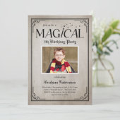 Pure Magie Anniversaire Halloween Fête Invitation (Debout devant)