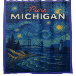 Pure Michigan Sterrennacht Douchegordijn