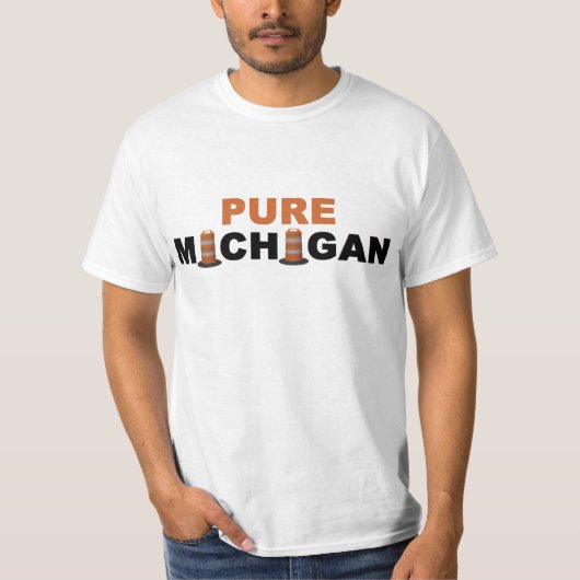 Pure Michigan: wegenbouw T-shirt (Voorkant)