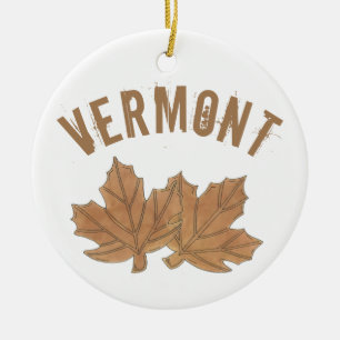 Pure Organic Maple Sugar Snoep Vermont VT Foodie Keramisch Ornament