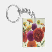 Pure Palette Zinnias Sleutelhanger (Voorkant Links)