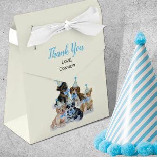 Pure Puppy Dogs Theme Birthday Party Hartelijk d Bedankdoosjes